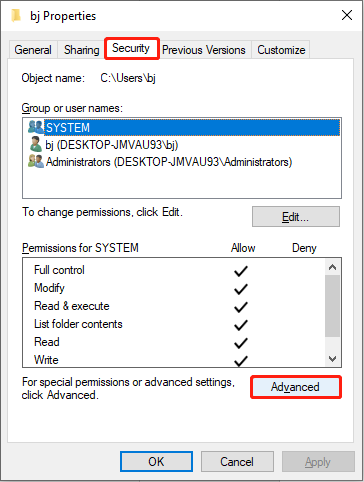access user folder on old hard drive 1