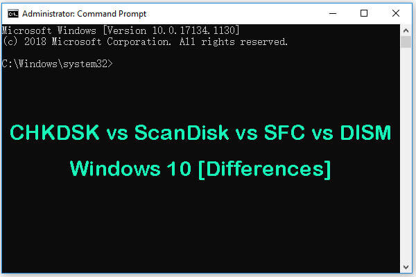 chkdsk vs scandisk vs sfc vs dism thumbnail