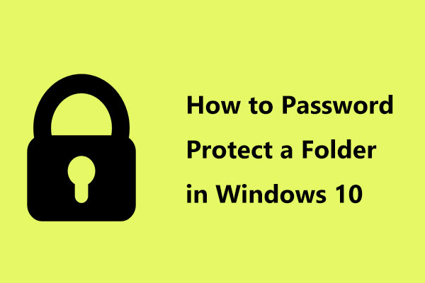 how to password protect a folder thumbnail