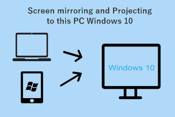 window 10 projecting to this pc feature thumbnail