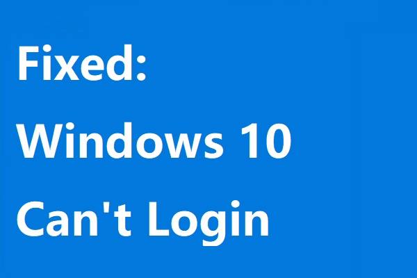 windows 10 cant login thumbnail