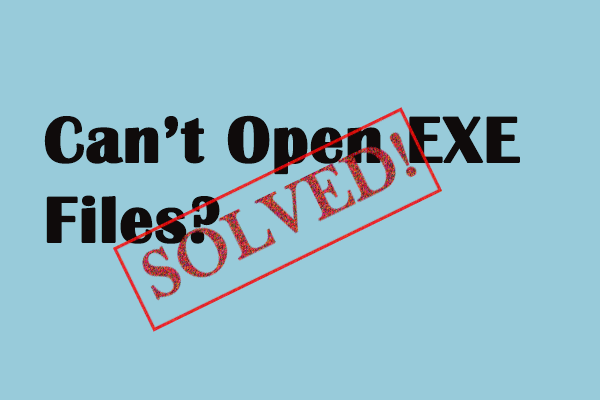 cant open exe files thumbnail