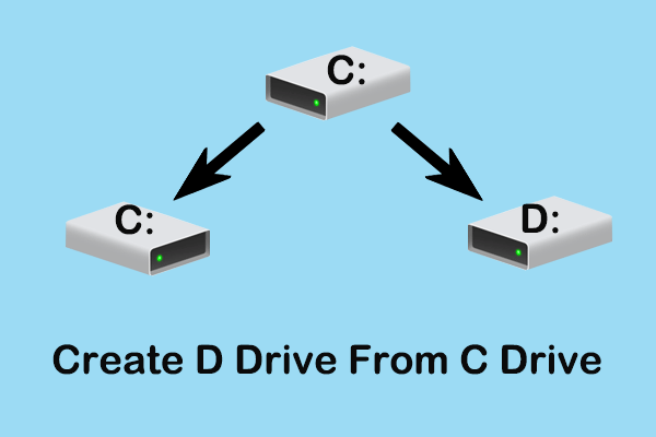 create d drive from c drive thumbnail