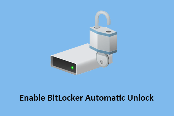 enable bitlocker automatic unlock thumbnail
