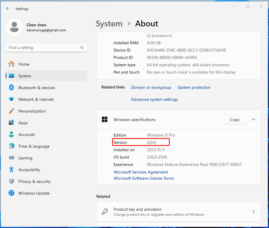 how to check if windows 11 23h2 installed 1