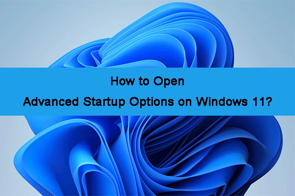 how to open advanced startup options windows 11 thumbnail