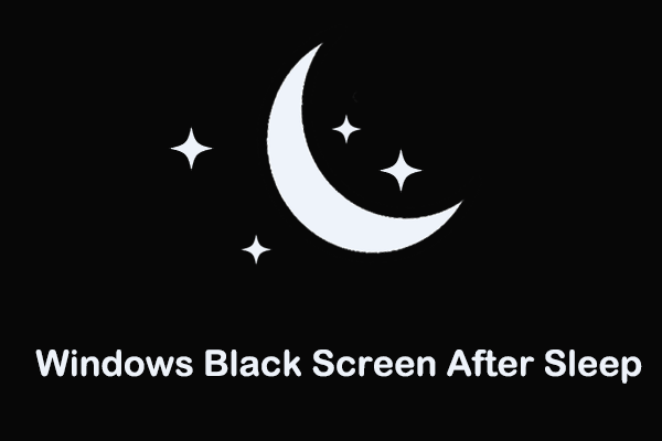 windows black screen after sleep thumbnail