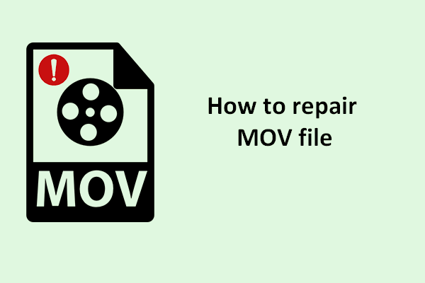 corrupt mov video file repair free thumbnail