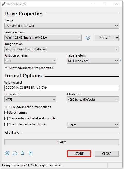 how to create bootable windows 11 23h2 usb via rufus 1