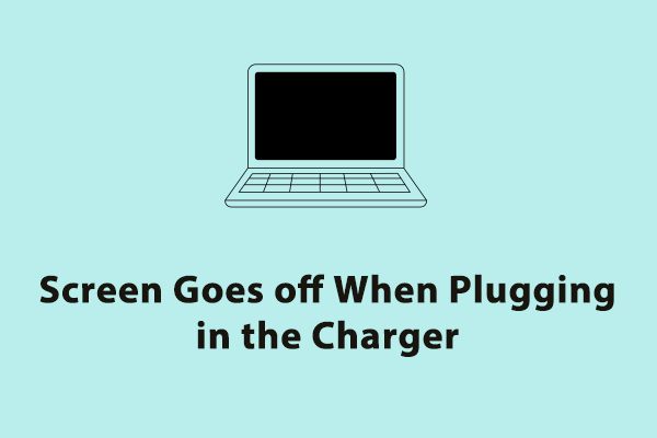 screen goes off when plugging in the charger thumbnail