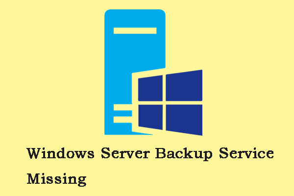 windows server backup service missing thumbnail