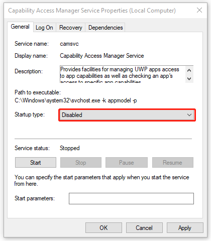 capability access manager service high cpu usage 1