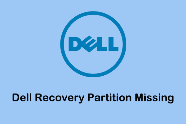 dell recovery partition missing thumbnail