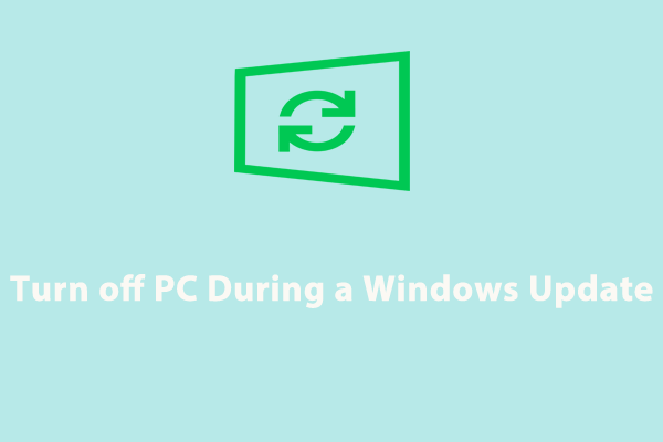 turn off pc during a windows update thumbnail