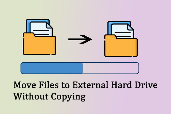 move files to external hard drive without copying thumbnail