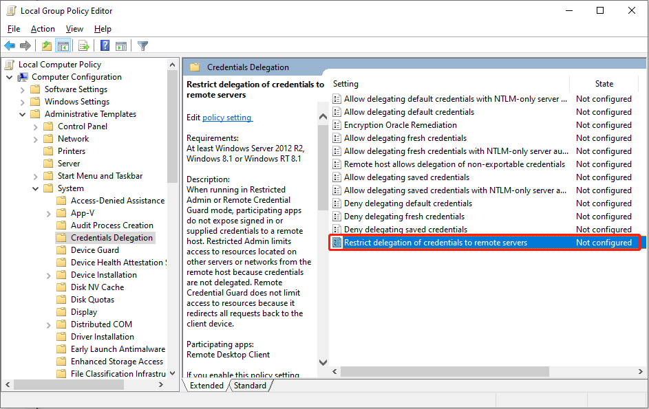 rdp account restrictions prevent logging on 1