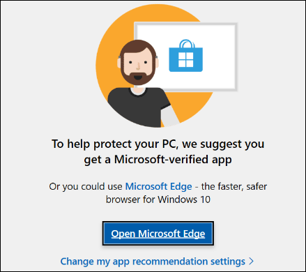 turn off microsoft verified apps 1