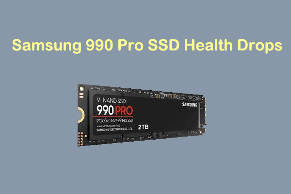 samsung 990 pro ssd health drops thumbnail