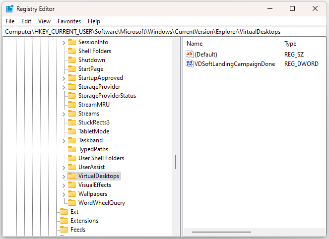 cant change the background for different virtual desktops 1