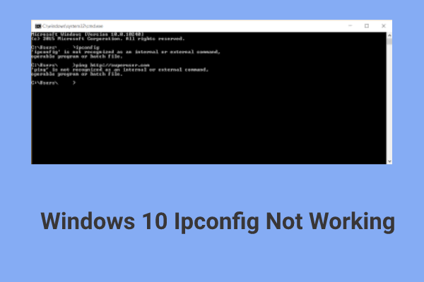 ipconfig not working thumbnail