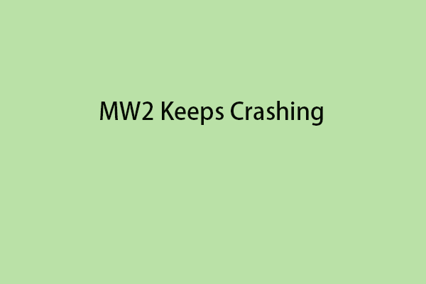mw2 keeps crashing thumbnail