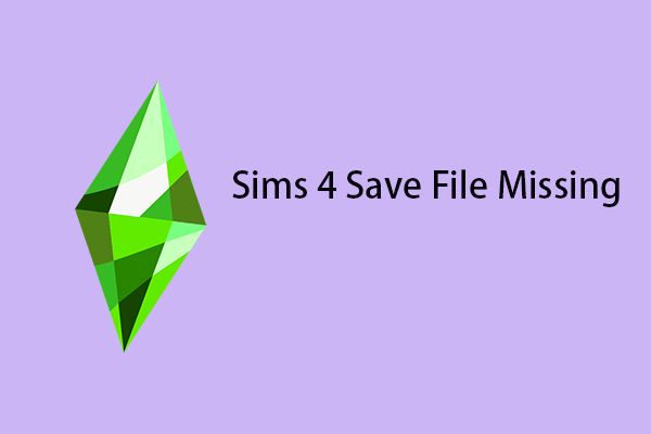 sims 4 save file missing thumbnail