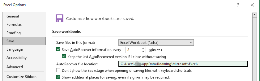 excel temp file location cannot be found 1