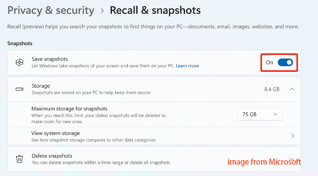 how to disable recall ai on windows 11 1
