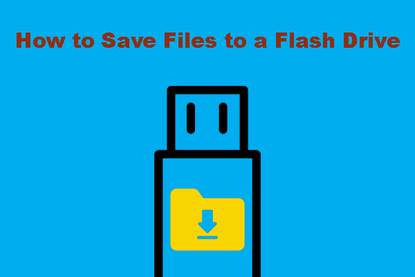 how to save files to a flash drive thumbnail