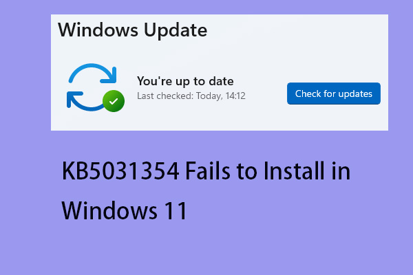kb5031354 fails to install in windows 11 thumbnail