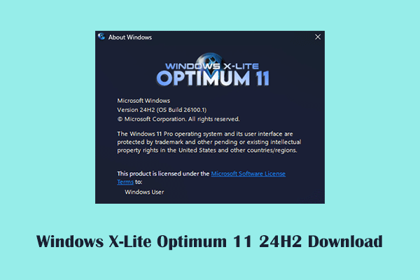 windows x lite optimum 11 24h2 thumbnail