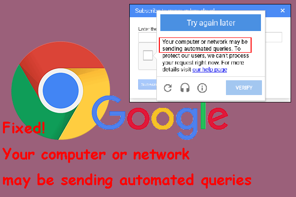fix your computer sending automated queries chrome thumbnail