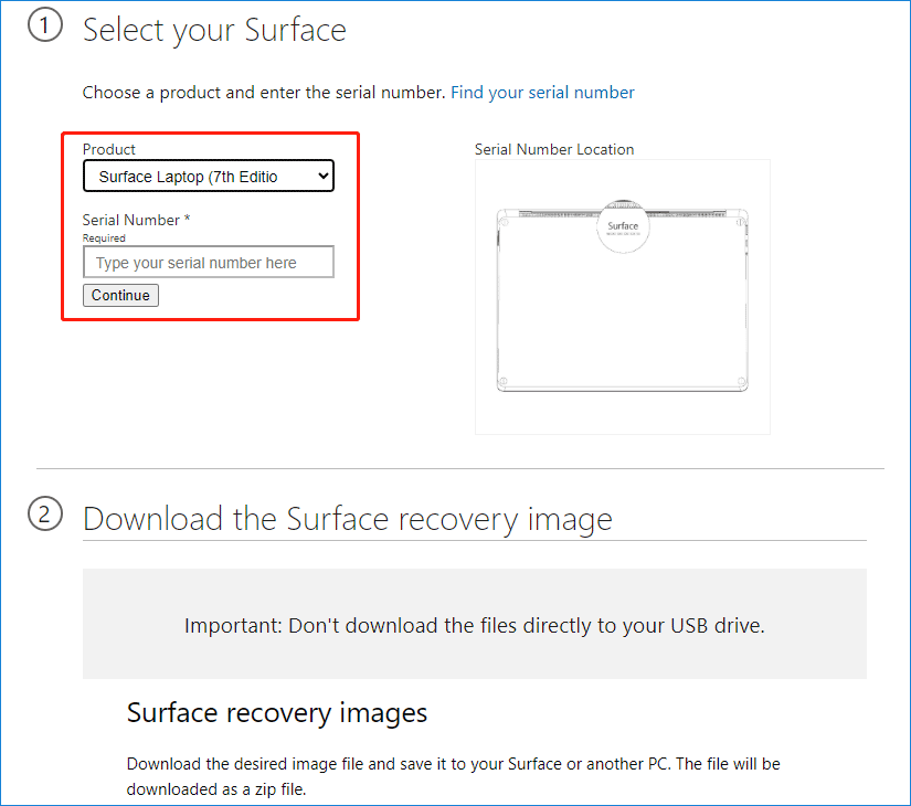 surface laptop 7 recovery image 1
