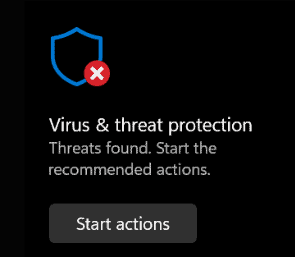 windows defender start actions not working 1