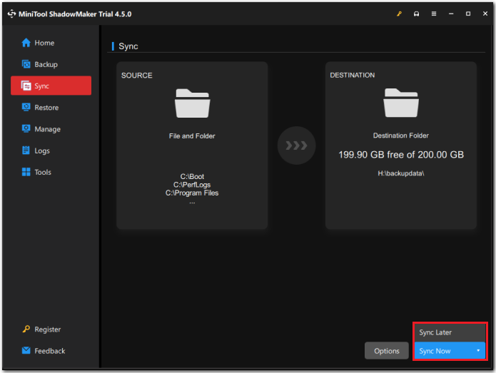 copy and backup files without admin rights 1