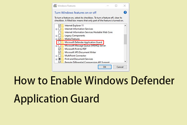 how to enable windows defender application guard thumbnail