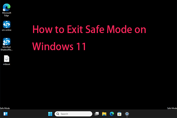 how to exit safe mode on windows 11 thumbnail