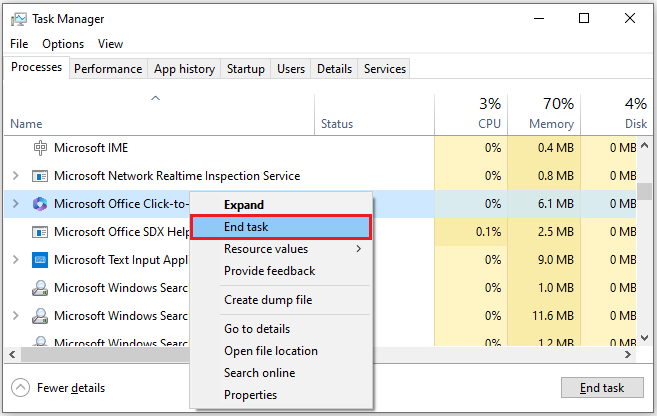 microsoft office error 0 1018 1