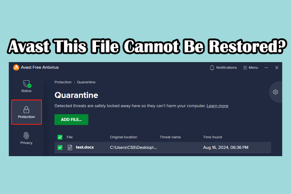 avast this file cannot be restored thumbnail