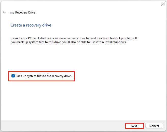 how to create a windows 11 recovery drive 1