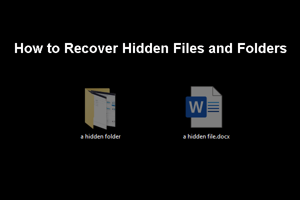 recover hidden files on windows thumbnail
