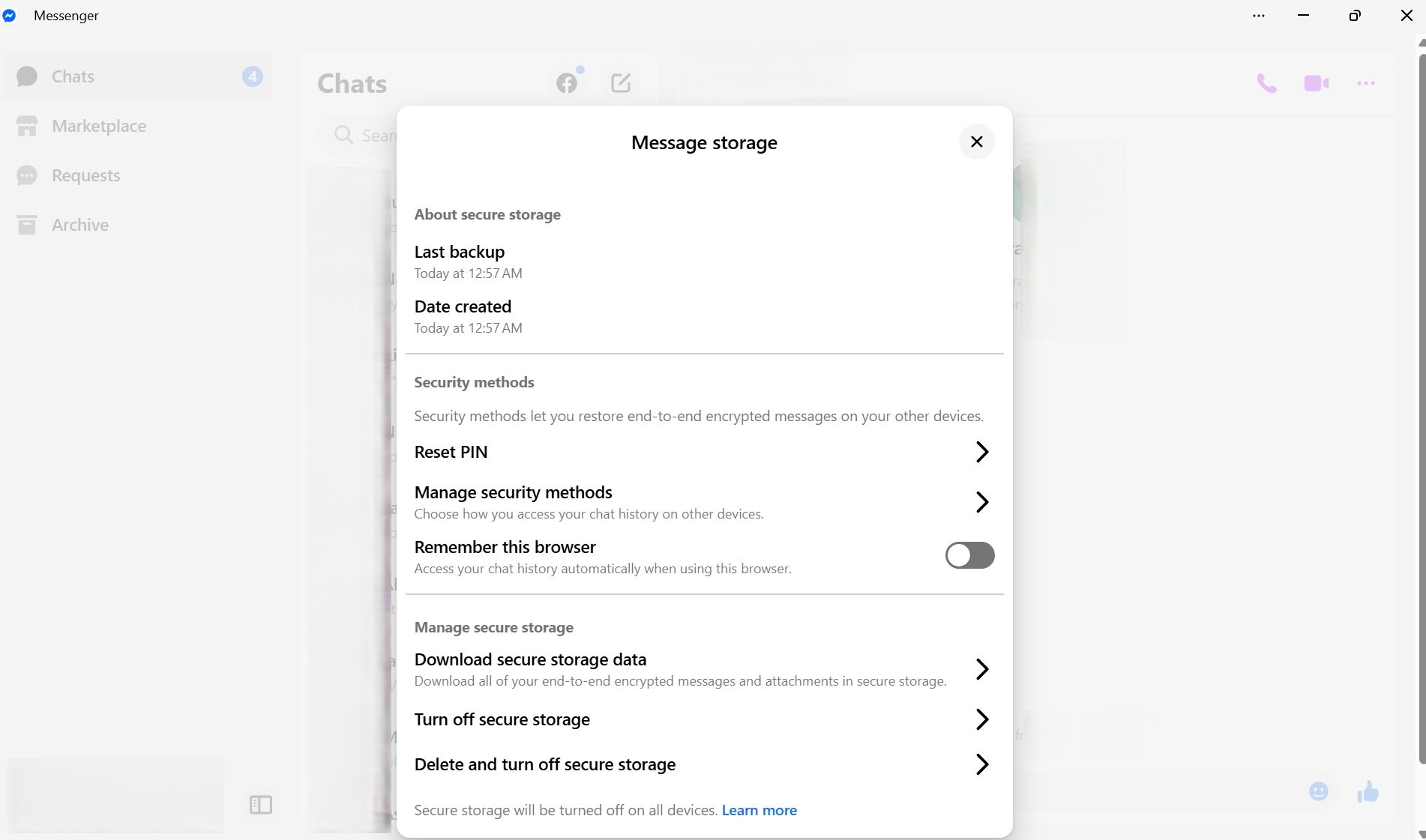 Messenger Desktop Dihentikan: 5 Hal Penting yang Wajib Diketahui Pengguna Windows & macOS Sebelum 14 Des 2025! 4 Proses pembuatan PIN enam digit untuk backup chat Messenger