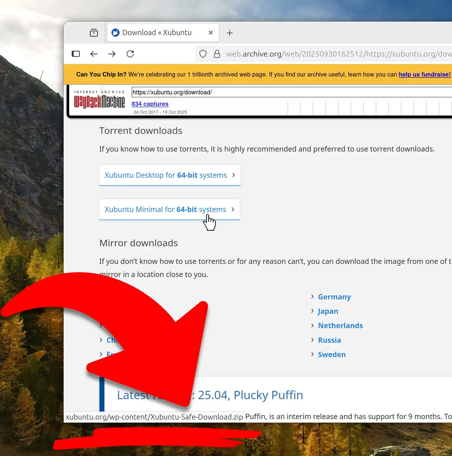 Situs web Xubuntu diretas dan menampilkan pesan peringatan malware