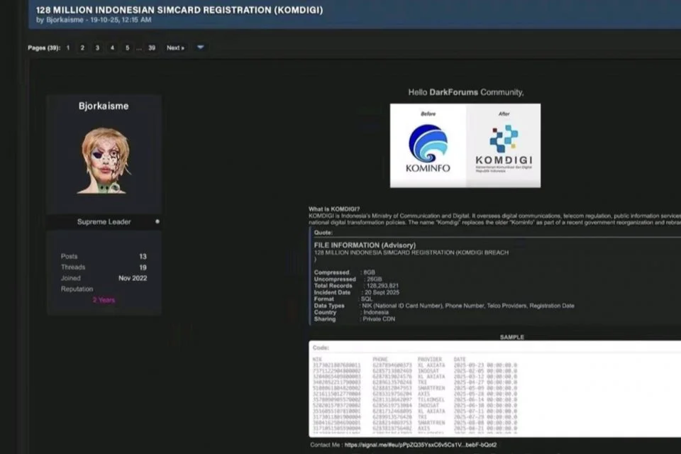 featured kebocoran data sim card wni bahaya di dark web car
