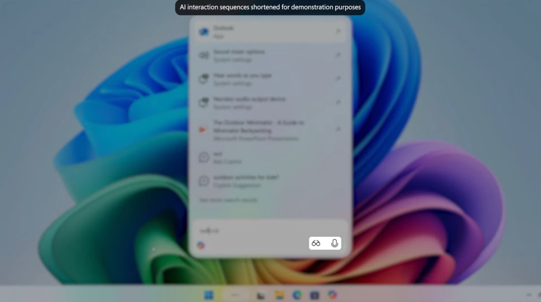 Shortcut fitur chat dan Copilot Vision di Taskbar Windows 11