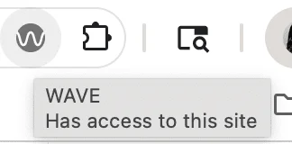 Audit Aksesibilitas Web dengan WAVE - Panduan Lengkap untuk Situs yang Inklusif 2 Ikon WAVE di toolbar browser dan panel samping hasil audit