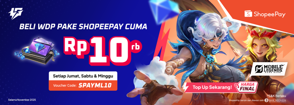 Promo Weekly Diamond Pass Mobile Legends ShopeePay