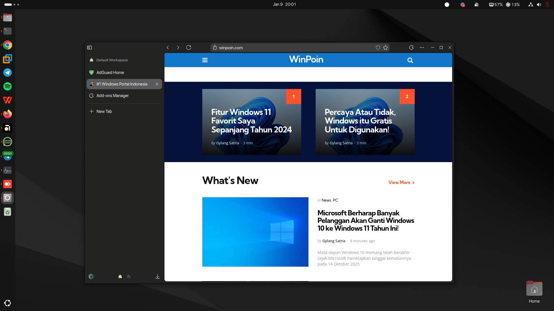 Windows 10 Mati Oktober 2025: Opsi Wajib & Pilihan Terbaik Anda 4 Antarmuka Sistem Operasi Linux (Ubuntu/PopOS)