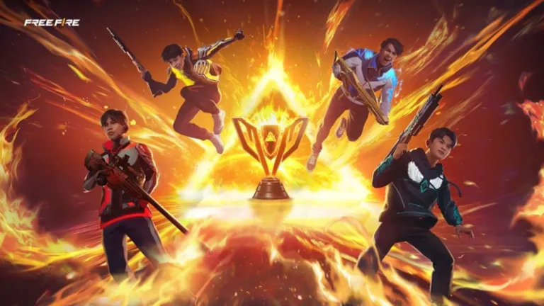 Free Fire Flame Arena 2025 - Panduan Lengkap Jadwal & Hadiah Eksklusif! 2 Suasana Free Fire Flame Arena 2025 yang Kompetitif dengan karakter Free Fire dan efek api