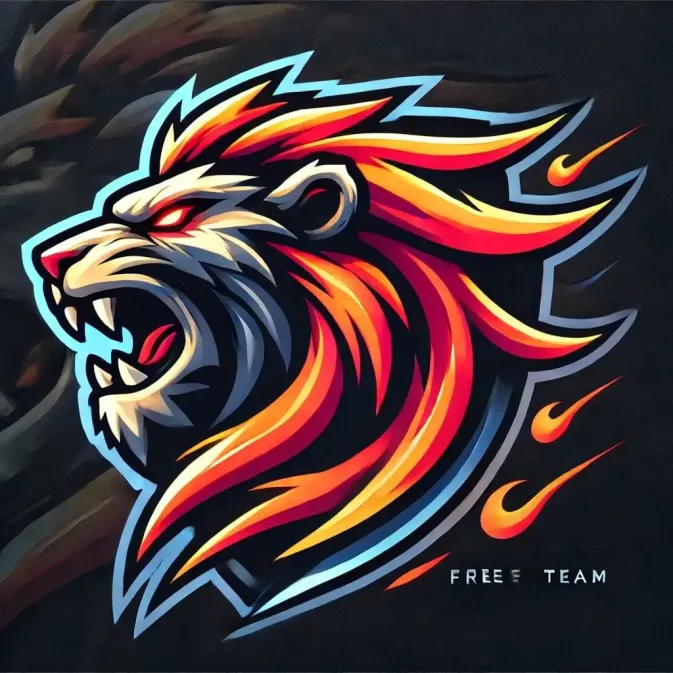 Logo FF Keren 3D dengan efek kilat